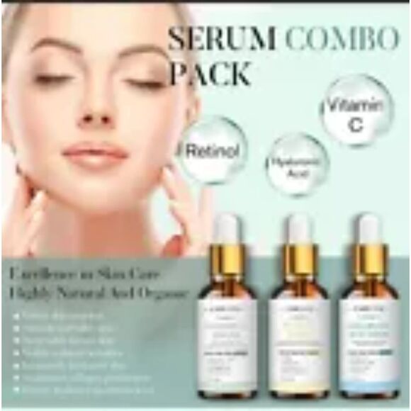 Emieline Vitamin C + Retinol + Hyaluronic Acid Facial Serum (Exp 10/05/24) - Picture 2 of 6